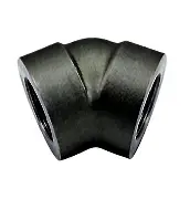 elbow 45 3000lb black steel screwed pipe fitting NPT